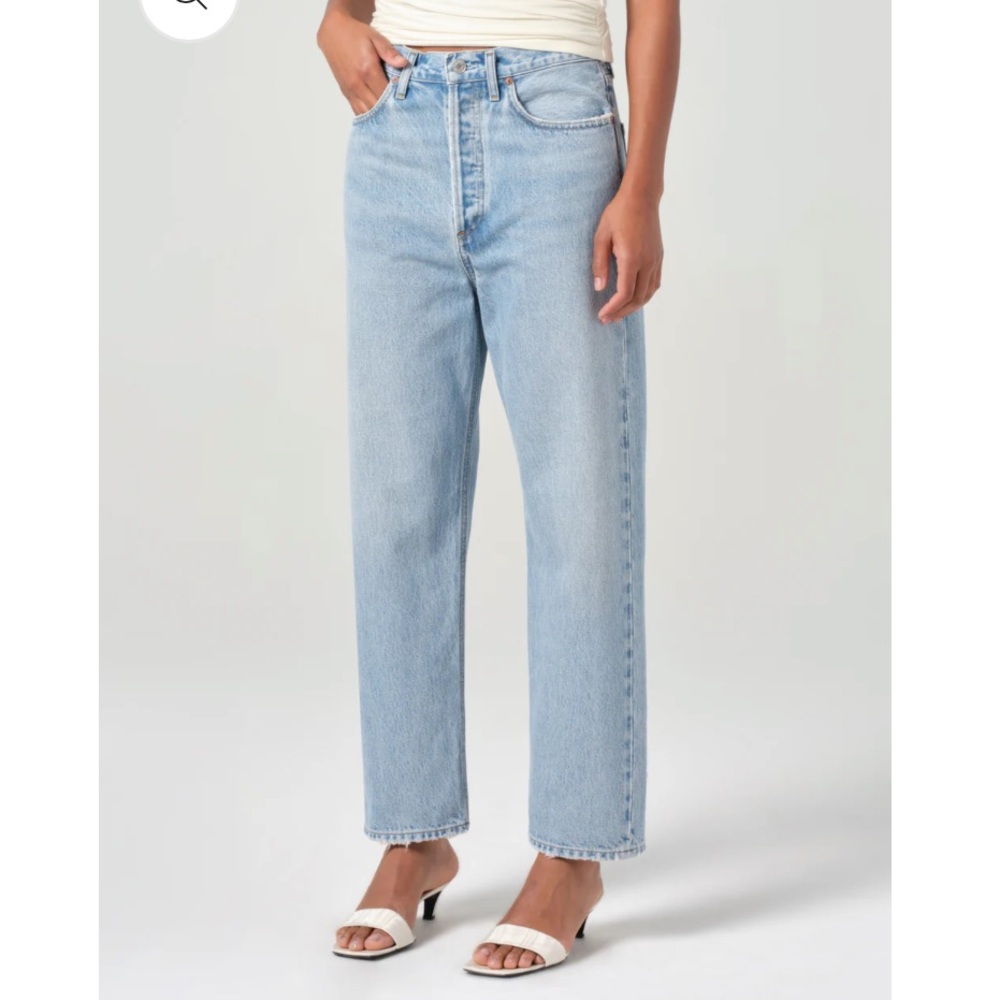 Agolde 90’s crop mid rise straight jean - size 24